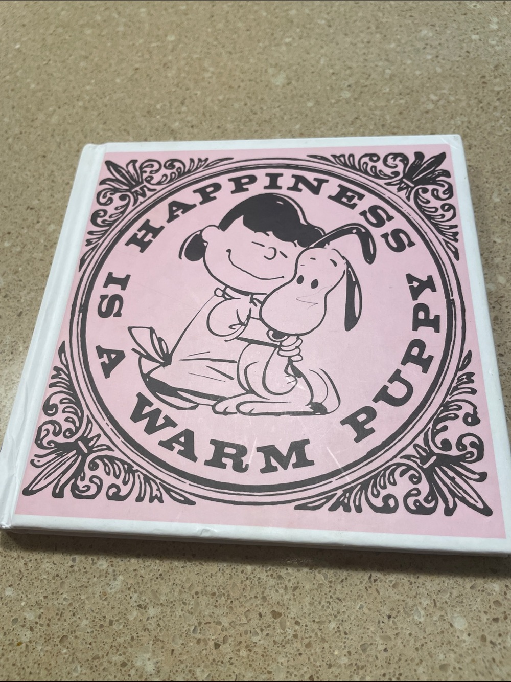 Peanuts Pink & Black 'Happiness Is A Warm Puppy' Coffee Table Book
